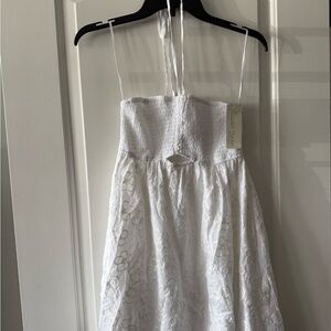 Lizard Thicket White Mini Dress